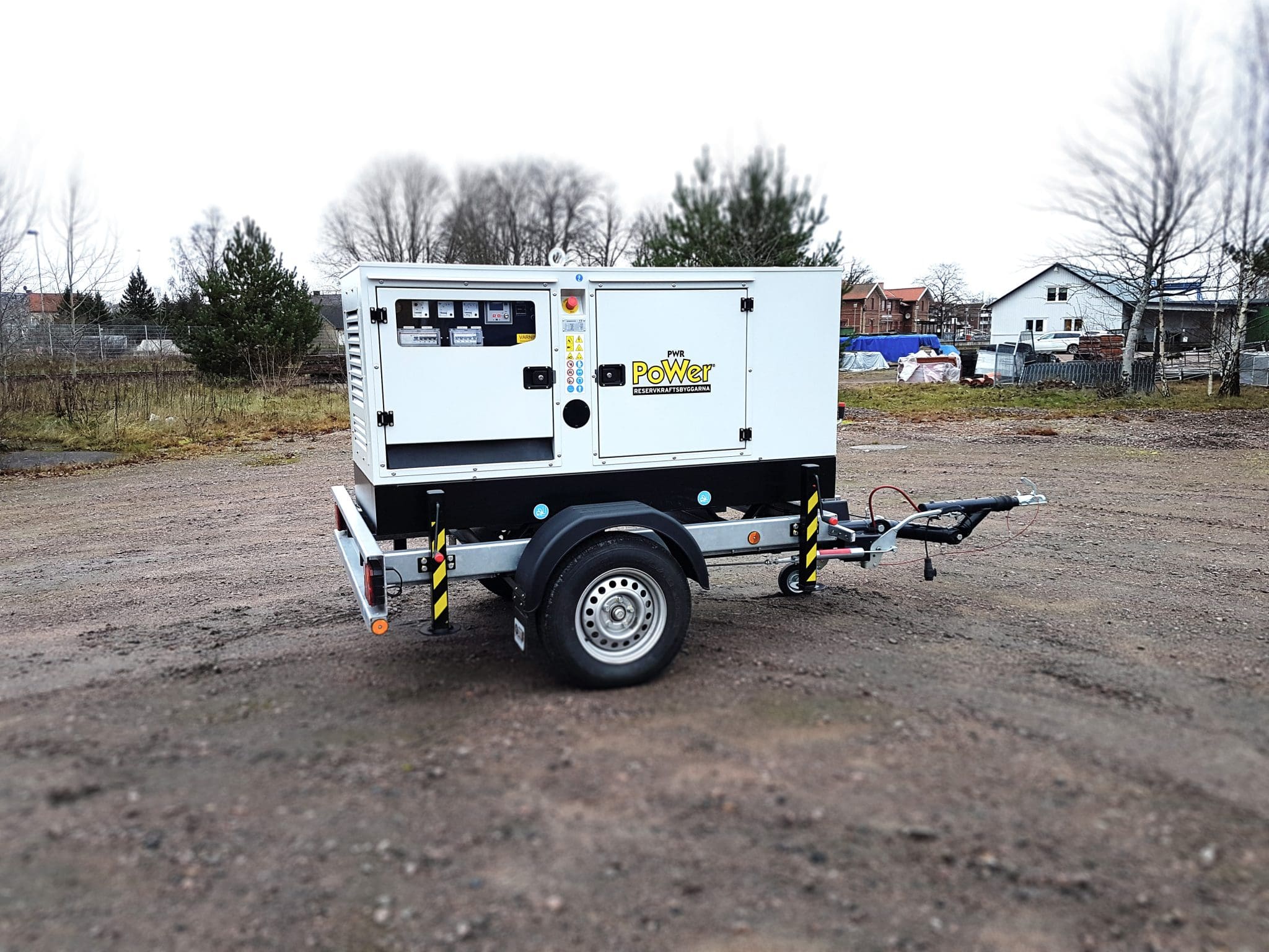 Mobila reservkraftverk för biogas säkerställer elektricitet oavsett plats.