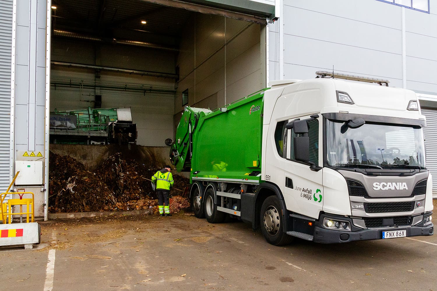 HZI i Jönköping producerar klimatsmart biogas av restavfall.